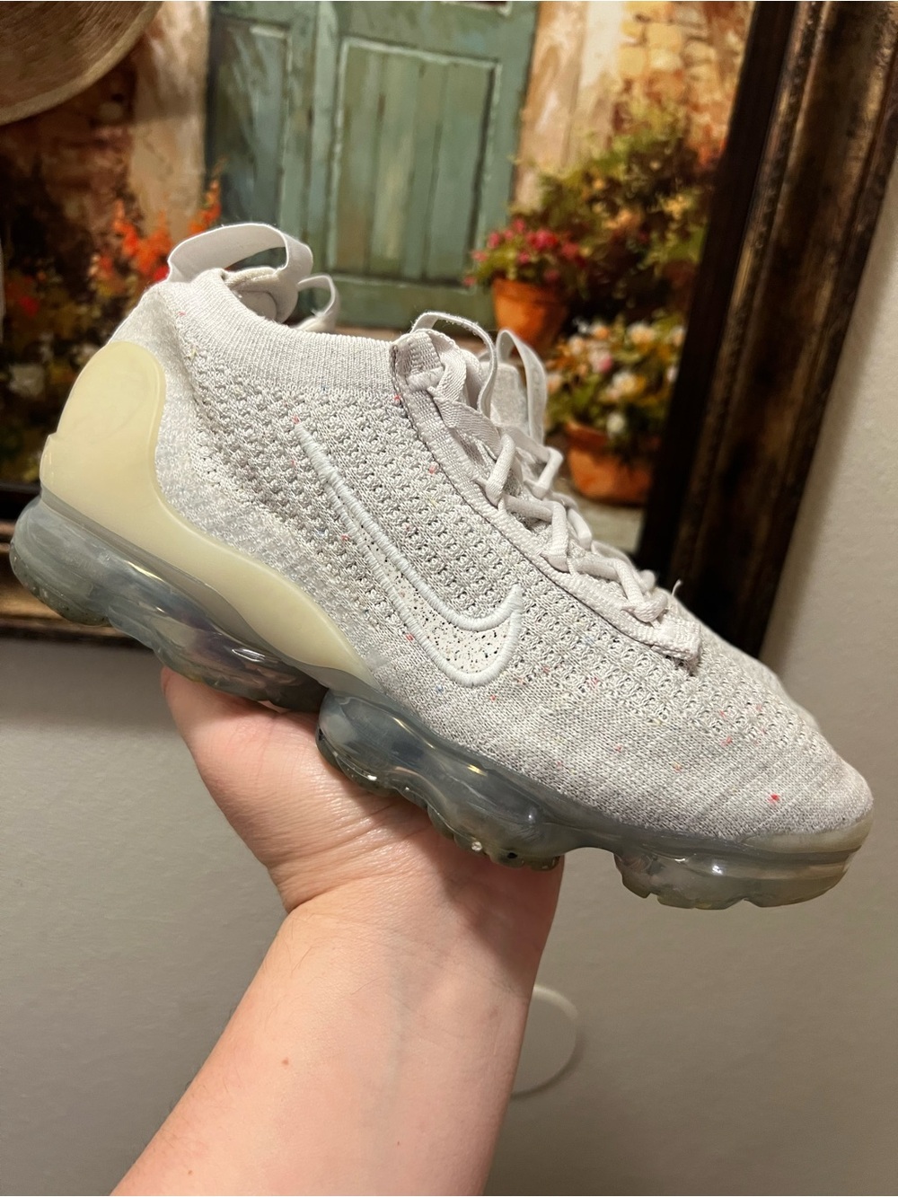 Nike Air VaporMax 2021 Flyknit Phantom Summit White (Women's) sneakers